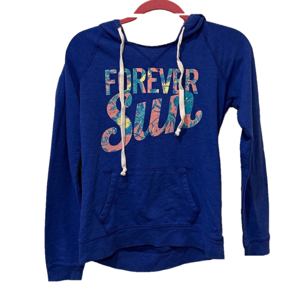 American Eagle forever sun blue hoodie, small 🔵